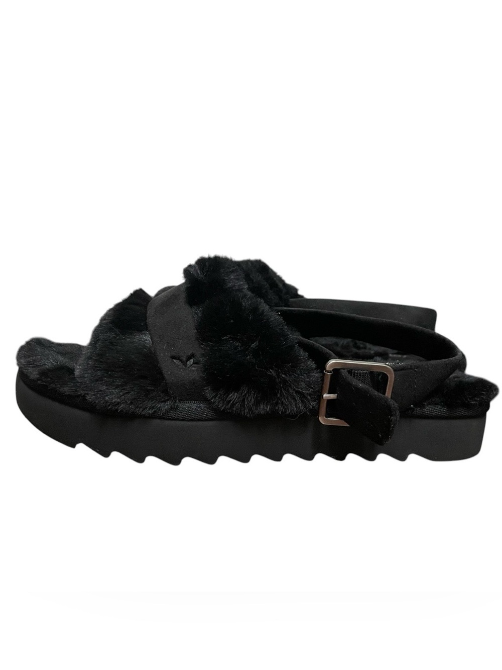 koolaburra by ugg fuzz’d out sandal black